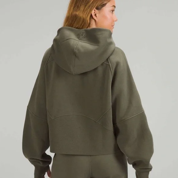 A95 Lululemon Athletica Green Sweatshirt Hoodie Scuba full zip sz xs /s - Picture 2 of 7